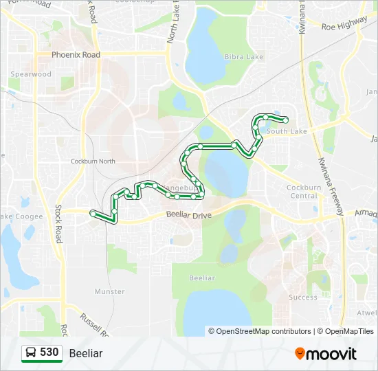 530 Bus Line Map