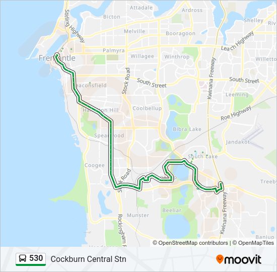 530 Bus Line Map