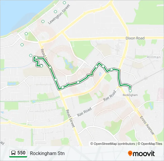 550 Bus Line Map