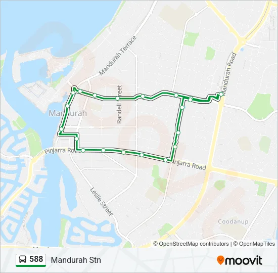 588 Bus Line Map