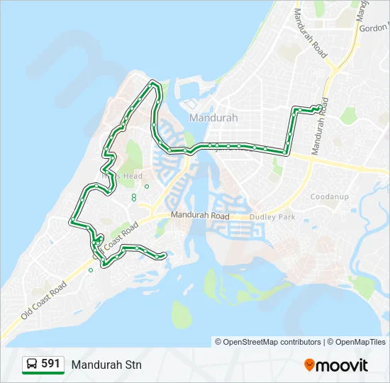 591 Bus Line Map