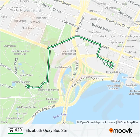 620 Bus Line Map