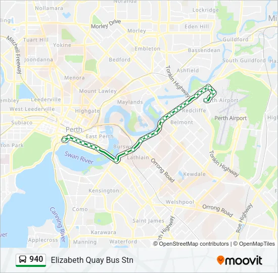 940 Bus Line Map