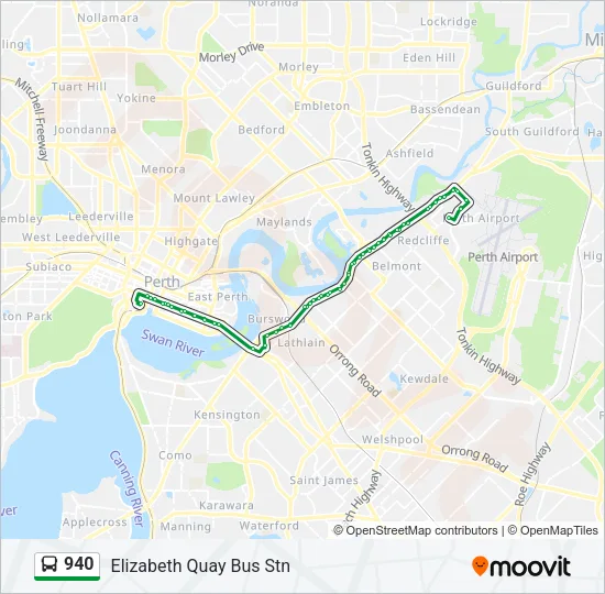 940 Bus Line Map