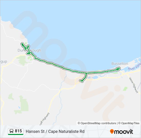 815 bus Line Map
