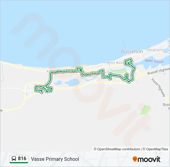 816 Bus Line Map