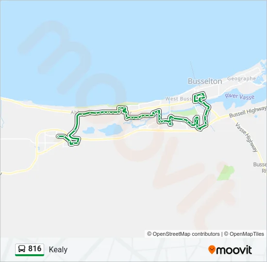816 Bus Line Map