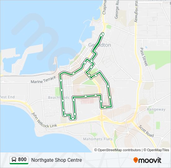 800 Bus Line Map