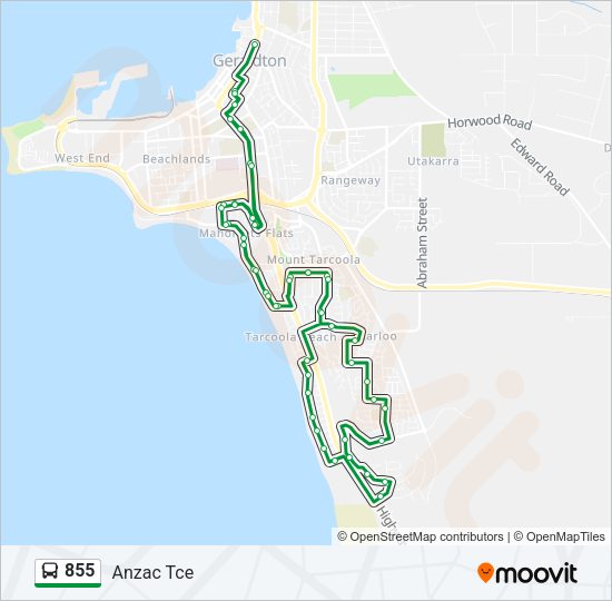 855 Bus Line Map