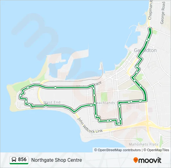 856 Bus Line Map