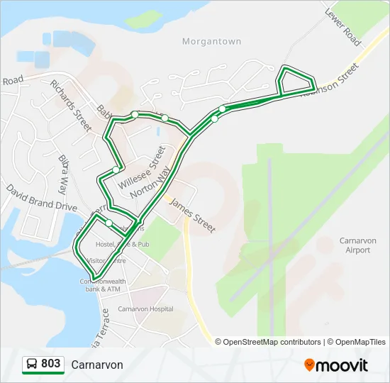 803 Bus Line Map