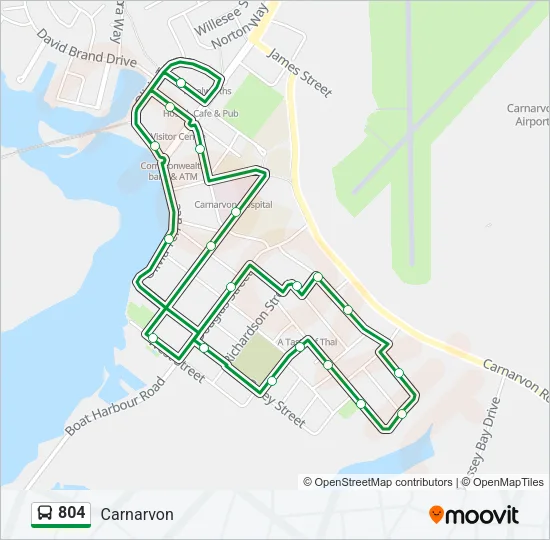 804 Bus Line Map