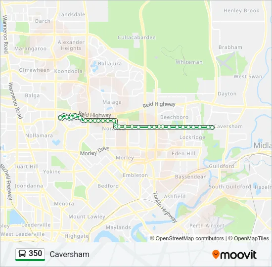 350 Bus Line Map