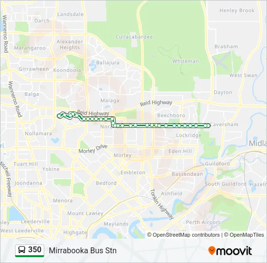 350 Bus Line Map