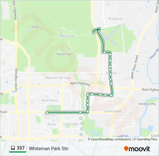 357 Bus Line Map