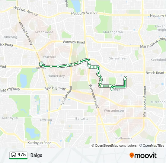 975 Bus Line Map