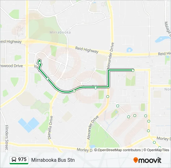 975 Bus Line Map