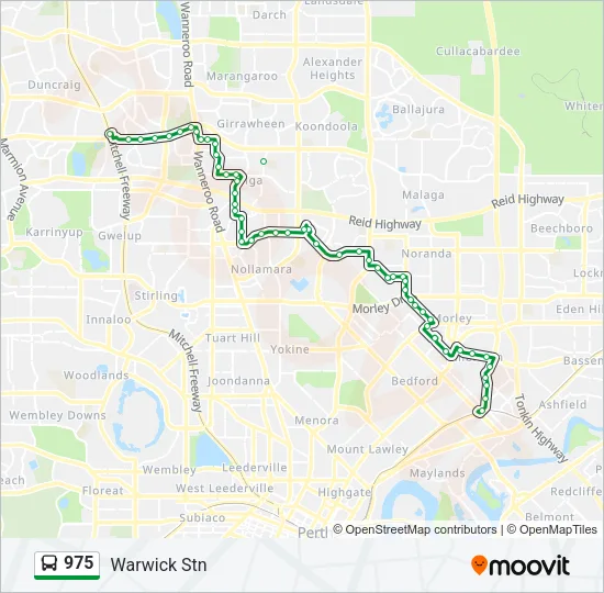 975 Bus Line Map