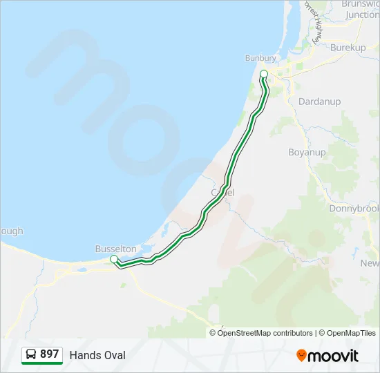 897 Bus Line Map