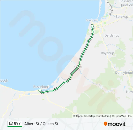 897 Bus Line Map