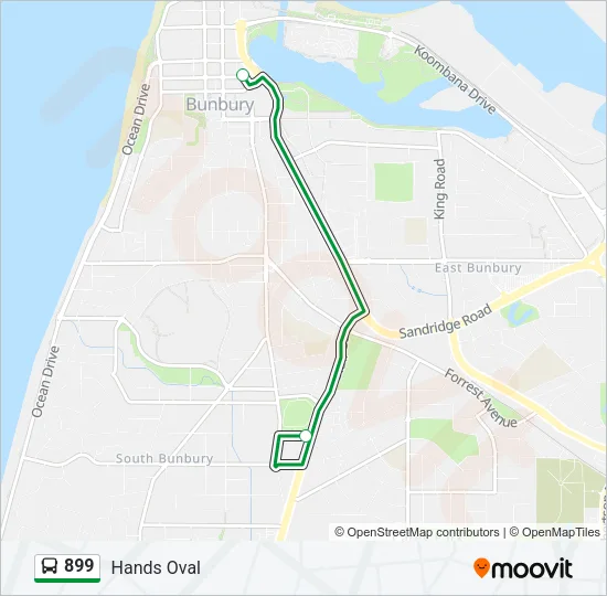 899 Bus Line Map