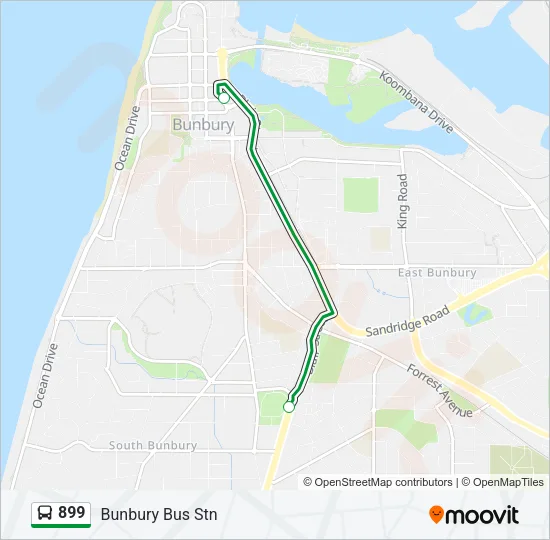 899 Bus Line Map