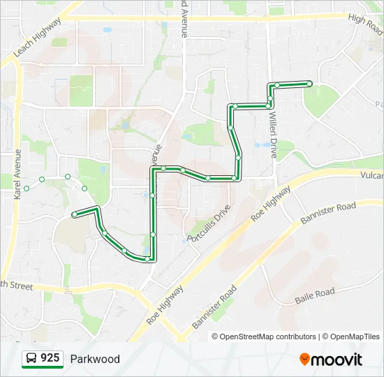 925 Bus Line Map