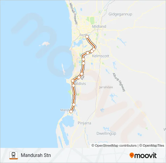 STADIUM SPECIAL Train Line Map