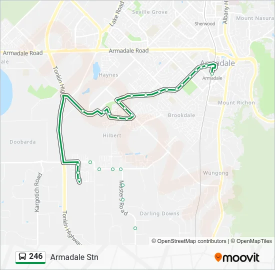 246 Route: Schedules, Stops & Maps - Armadale Stn (Updated)