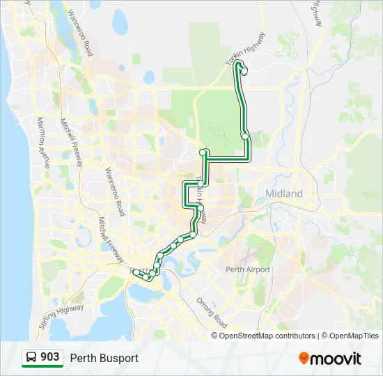 903 Bus Line Map