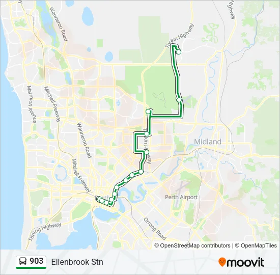 903 Bus Line Map