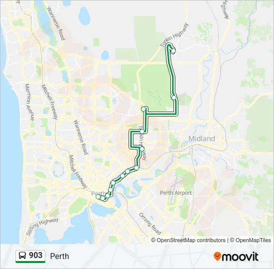 903 Bus Line Map
