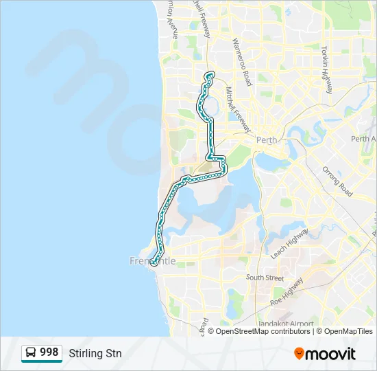998 Bus Line Map