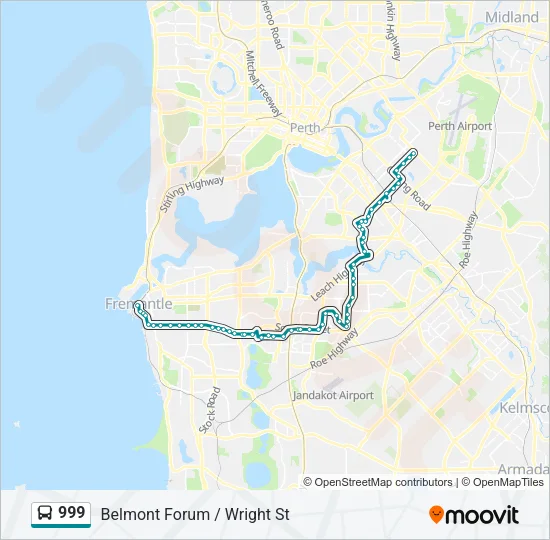 999 Bus Line Map