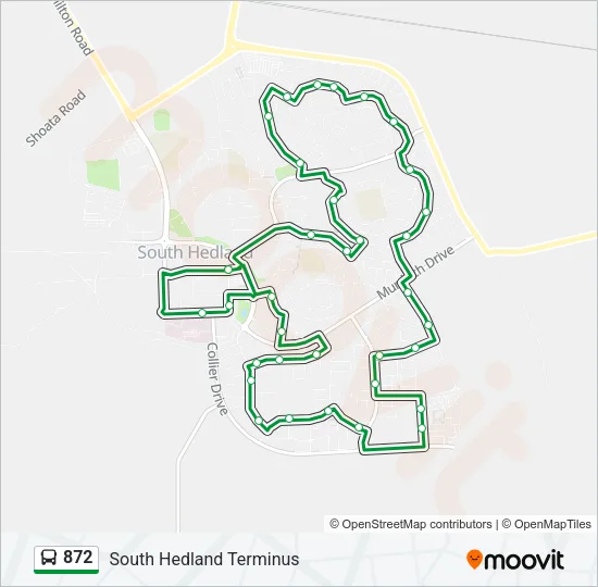 872 Bus Line Map