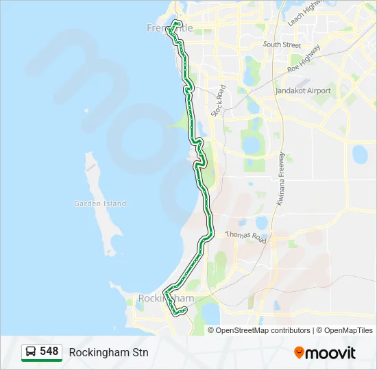 548 Bus Line Map