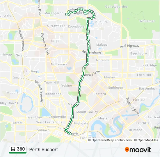 360 Bus Line Map