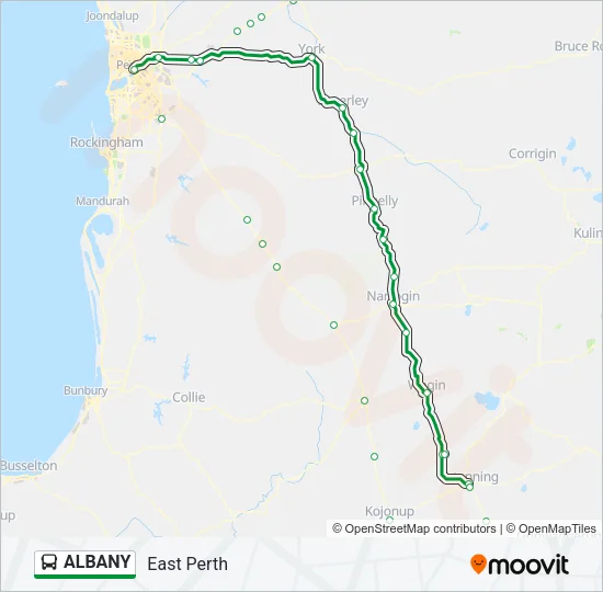 ALBANY Bus Line Map