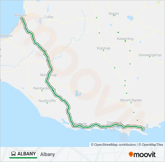 ALBANY Bus Line Map