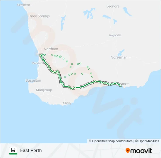ESPERANCE Bus Line Map