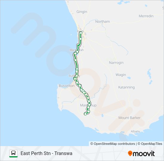 PEMBERTON Bus Line Map