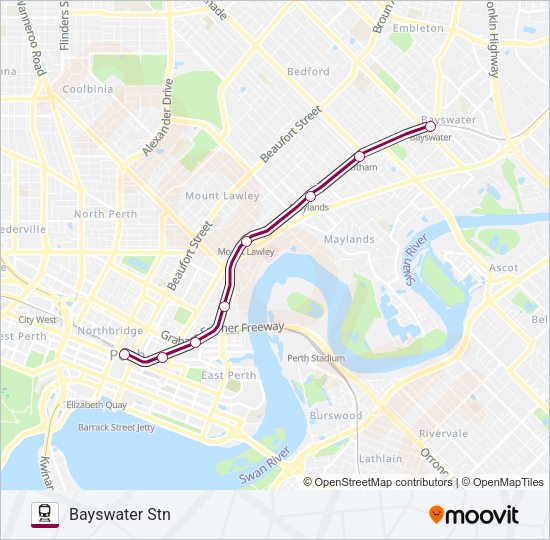 MIDLAND LINE Train Line Map