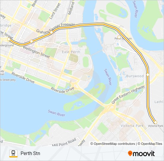 ARMADALE LINE train Line Map