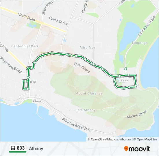 803 Bus Line Map