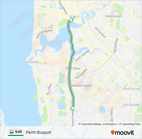 949 Bus Line Map