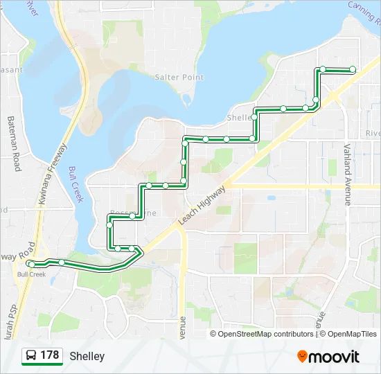 178 Bus Line Map