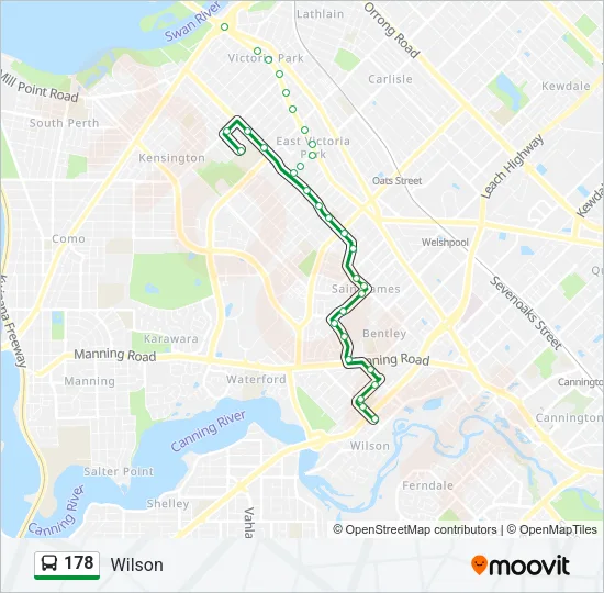 178 Bus Line Map