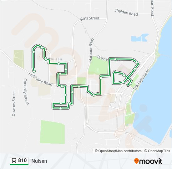 810 Bus Line Map