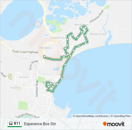 811 Bus Line Map