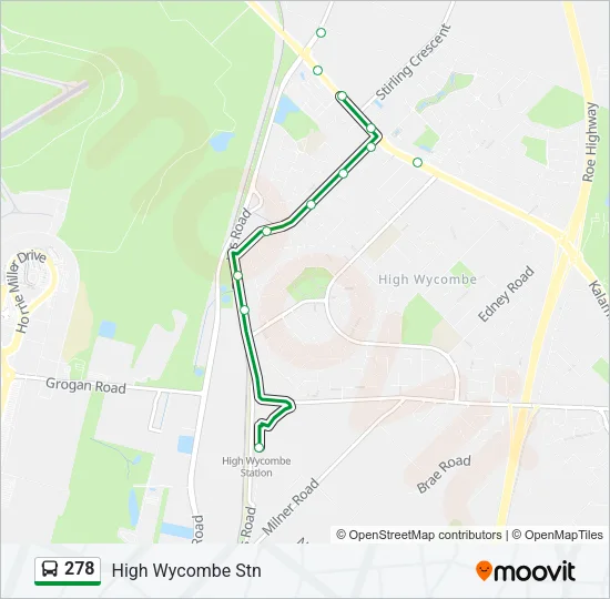 278 Bus Line Map